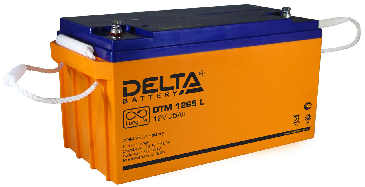 DTM 1265 L - аккумулятор Delta DT 65ah 12V  